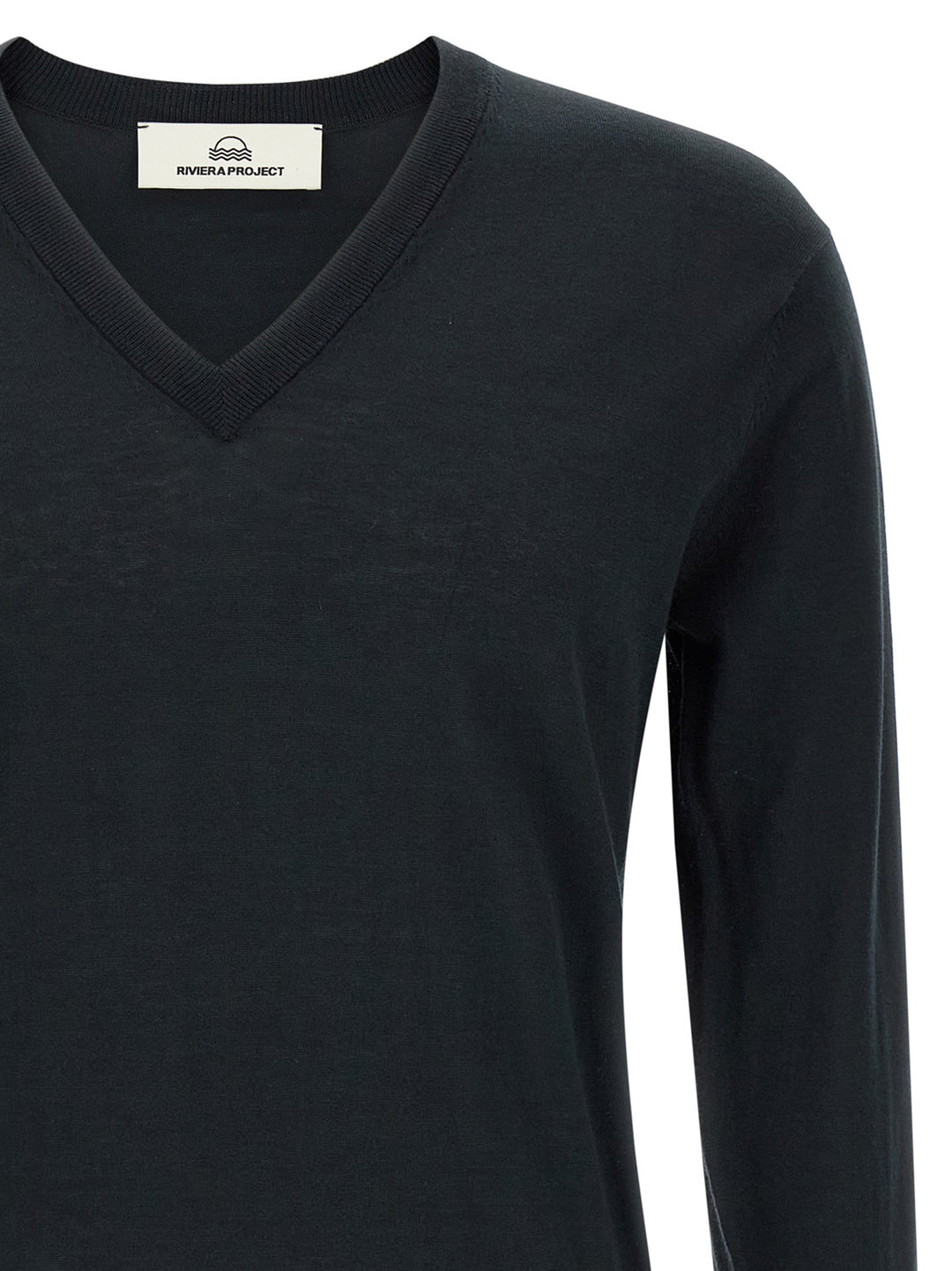 Riviera Project Cotton And Silk Sweater Maglioni - Blu | a4bbc09b557224f2555fb2eec2281c218ee325b7