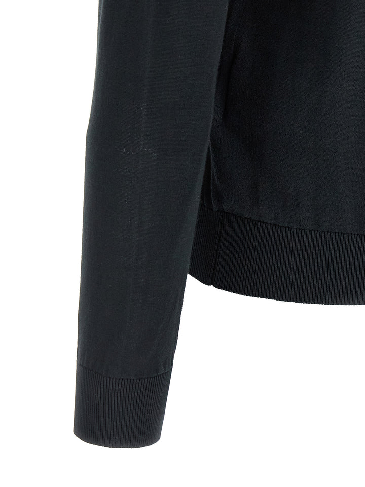 Riviera Project Cotton And Silk Sweater Maglioni - Blu | 689c0e72271da355c94a231bdf170f99bdaf5afb