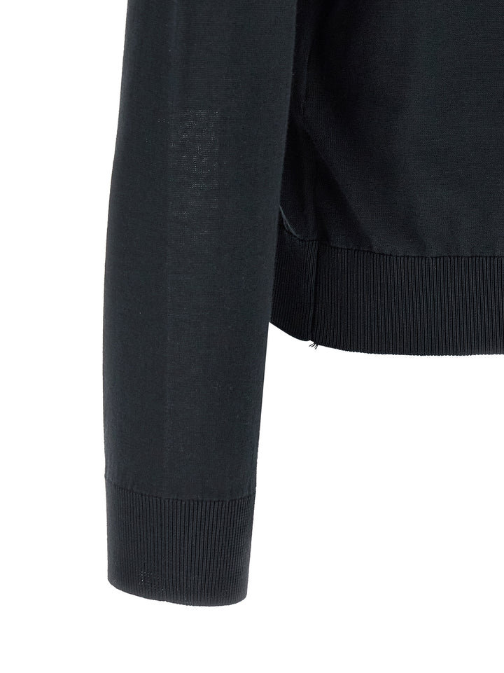 Riviera Project Cotton And Silk Sweater Maglioni - Blu | acd8ee9f039c0d89bfb397a59c57d3fea53890b5