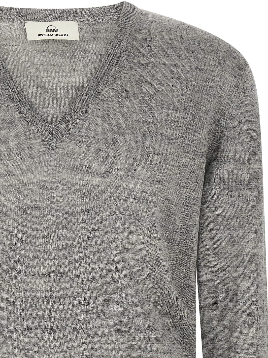 Riviera Project Linen And Silk Sweater Maglioni - Grigio | 3d3b5ef0ae0a1f0280237db82b9931b5e2098b05