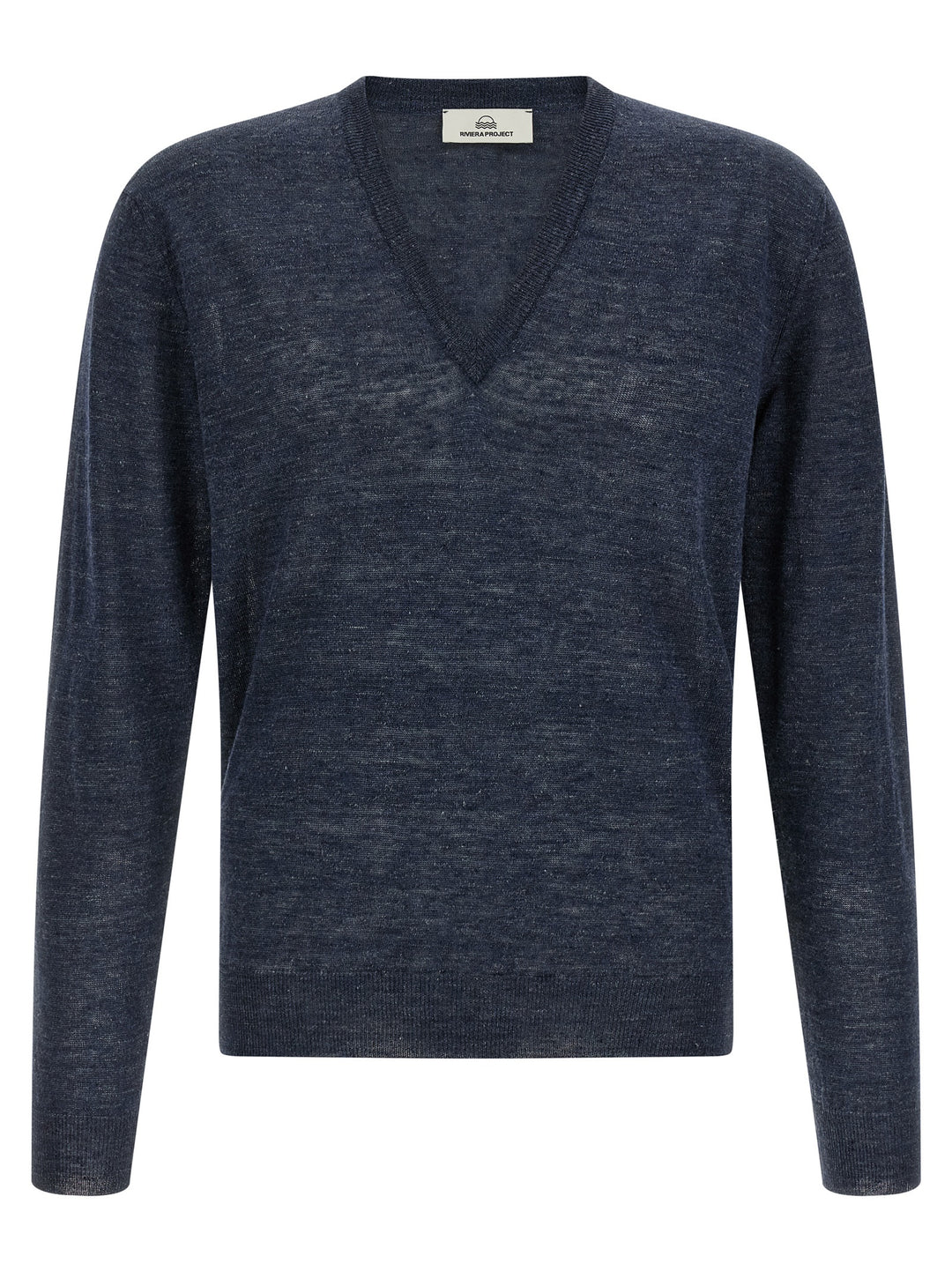 Riviera Project Linen And Silk Sweater Maglioni - Blu | 515ea90ffe49ae182bec03b496cddd7b41e5e02c
