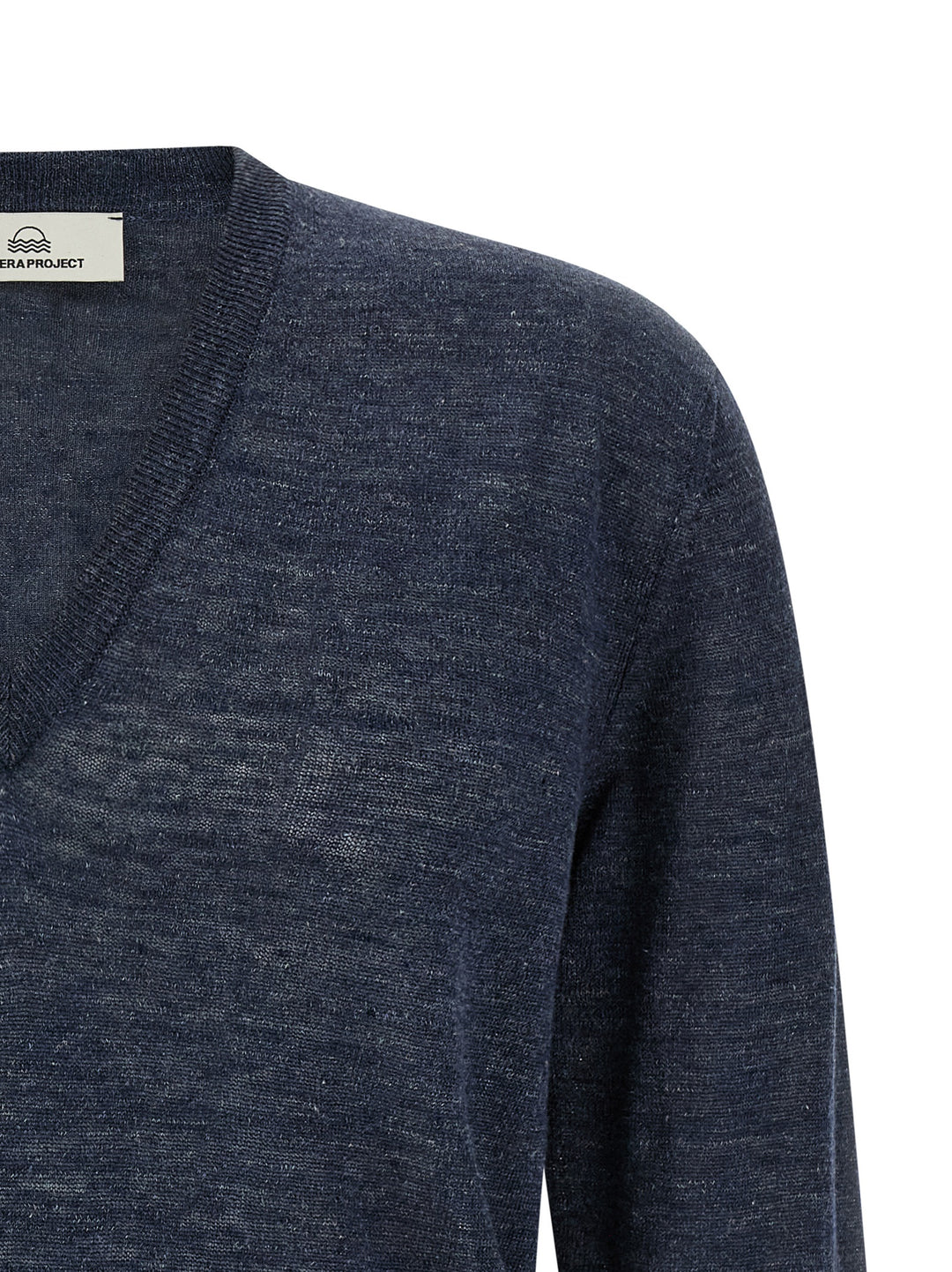 Riviera Project Linen And Silk Sweater Maglioni - Blu | 5054195ffff8ee2e056735146ba6c390b15289c0