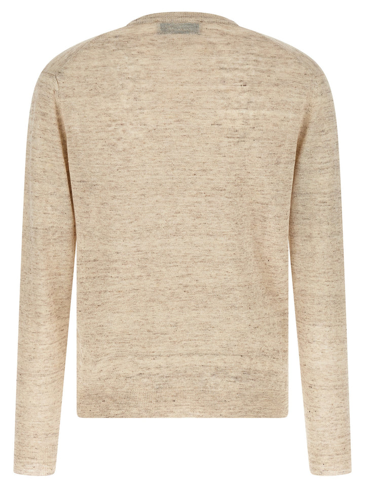 Riviera Project Linen And Silk Sweater Maglioni - Beige | 78ac700c34ca132a45050a5f05a985625a74f21c