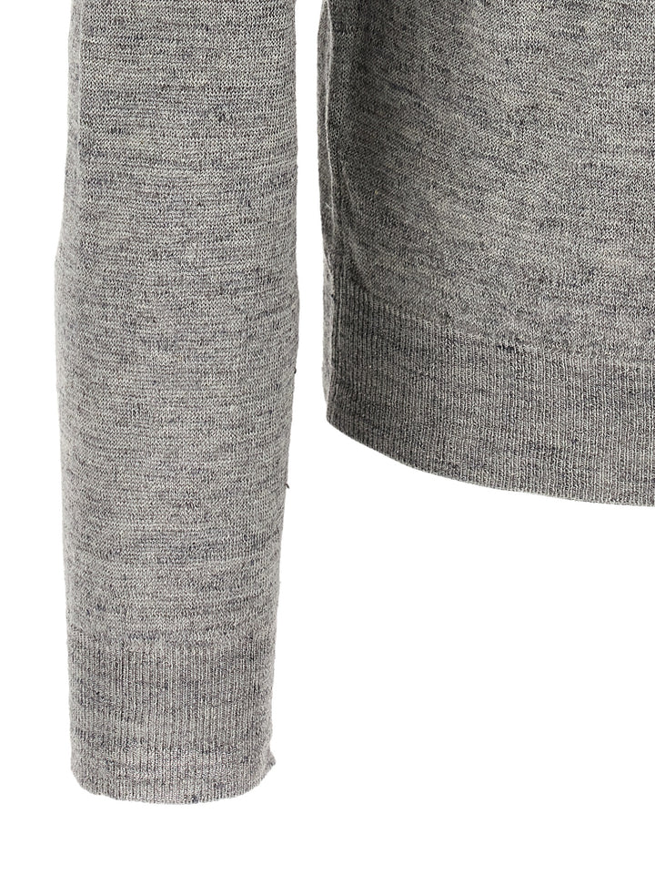 Riviera Project Linen Silk Cardigan Maglioni - Grigio | 40e675a3c019d61e55e48b98c6ec85b7240a32b4