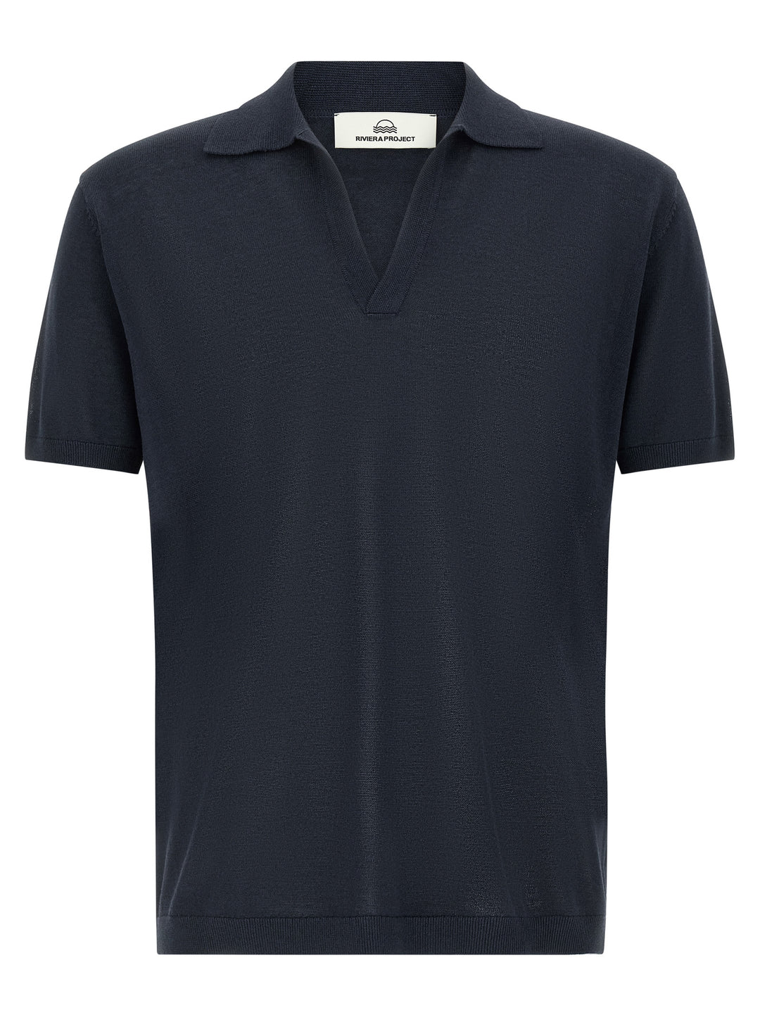 Riviera Project Open Collar  Shirt Polo - Blu | 9dfe8cc70d7074e72516bf716f21a899262b8808