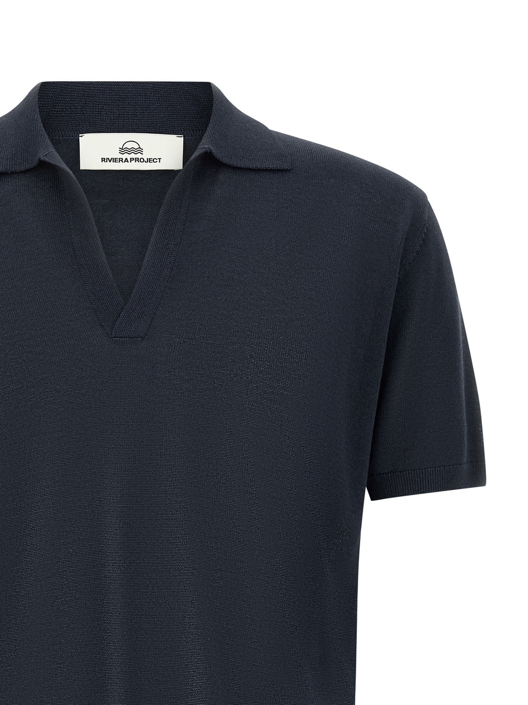 Riviera Project Open Collar  Shirt Polo - Blu | d6fc78ca6113934533f2cd85d29fe88da91c5f61