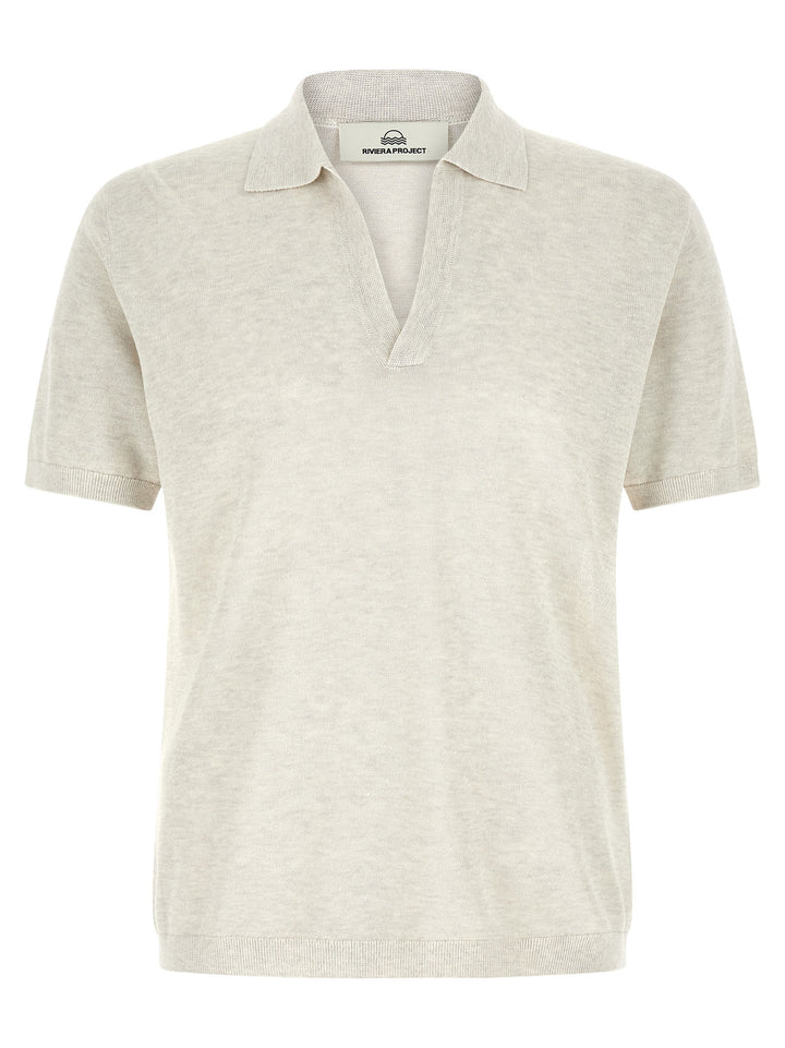 Riviera Project Open Collar  Shirt Polo - Grigio | 0a26bfde015de2333724f047f1c82266e4e9c8bf