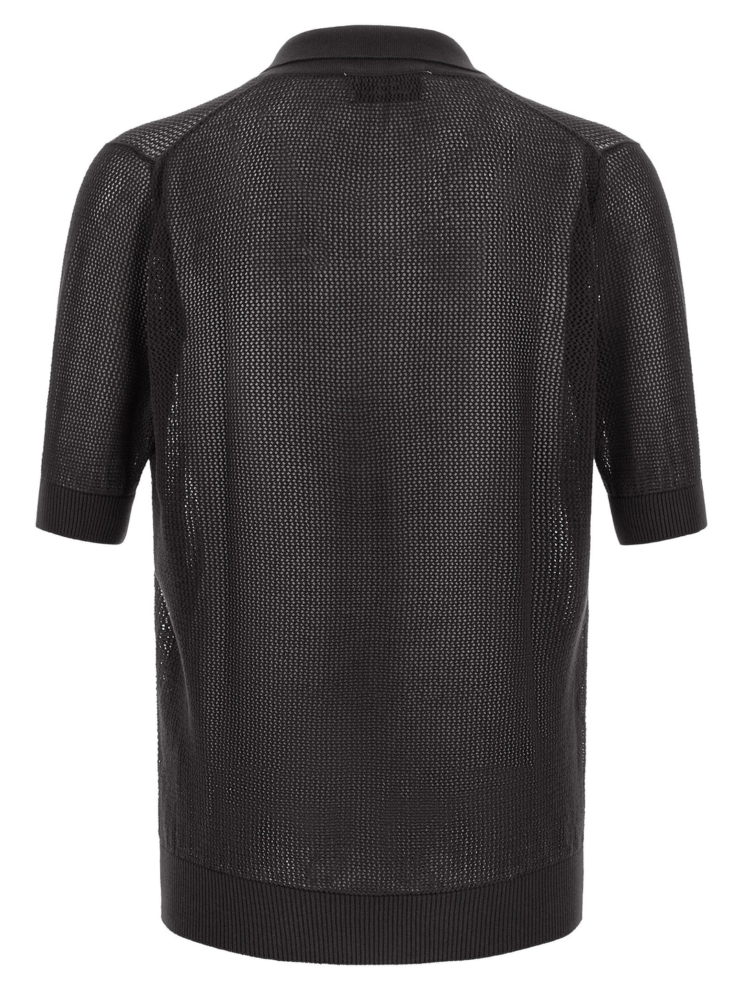 Riviera Project Openwork Cotton  Shirt Polo - Marrone | 4504b5820c01150637016ad9a96c268b26edc5da