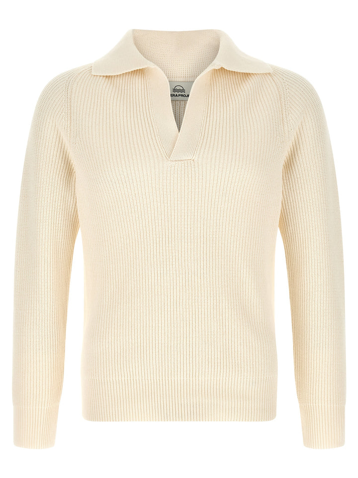 Riviera Project Polo Sweater Maglioni - Bianco | 08b31f2039834a565430fec3d2ae77b259c5f5b0