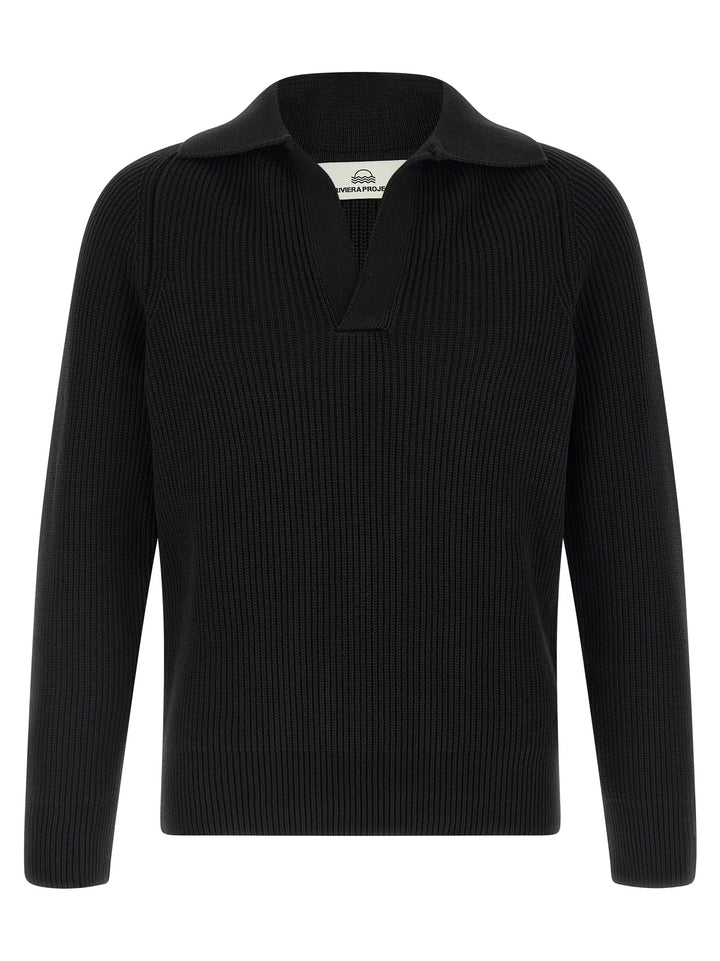 Riviera Project Polo Sweater Maglioni - Nero | eee90c6faf1cdfea2d0d0ceced0a55d64bdf4f9e