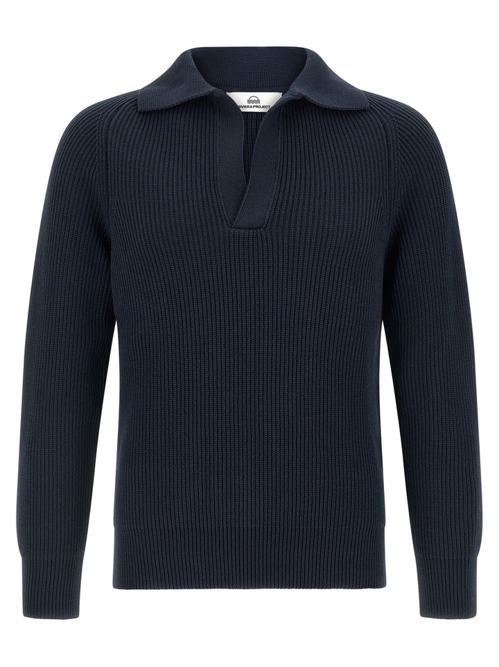 Riviera Project Polo Sweater Maglioni - Blu | 69ceedc253e80200ee520d6e5e22a40d0462b149
