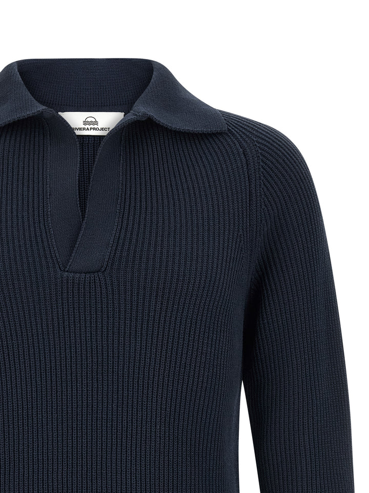 Riviera Project Polo Sweater Maglioni - Blu | 0253a0bcced271c40451b52975bcd6c2c57d7d1b