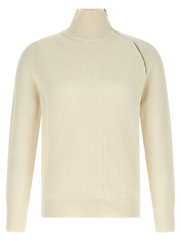 Zip Sweater Maglioni Bianco