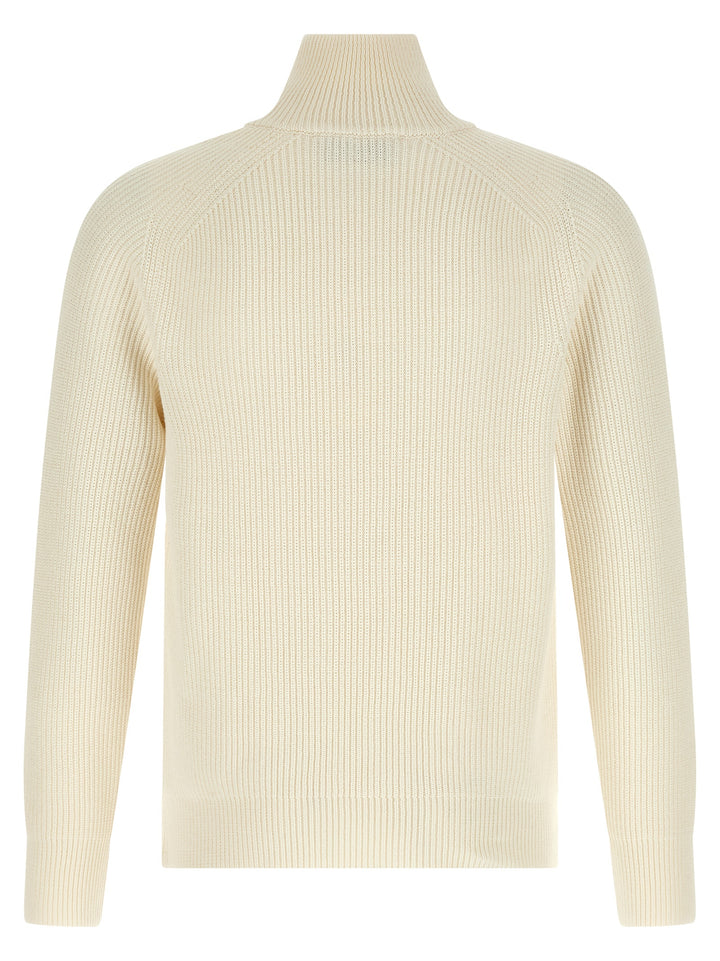 Riviera Project Zip Sweater Maglioni - Bianco | ad847c1eb8c8ab903543317ae19caa18331eba68