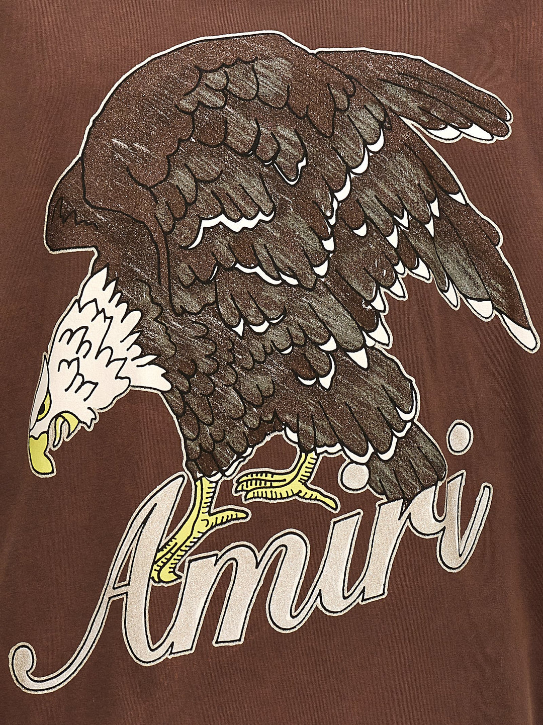 Amiri Eagle T Shirt Marrone