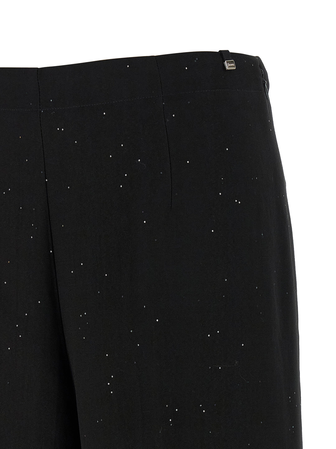 Herno Micro Sequin Pantaloni - Nero | 76a29dafaba9f65b34ba0bb75c74a99712f6c3bf