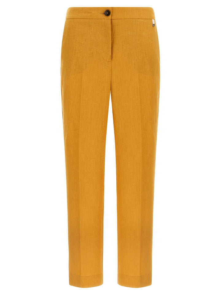 Herno Linen Trousers Pantaloni - Arancione | a90cf18088c3fb7877b12a37394b989180991465