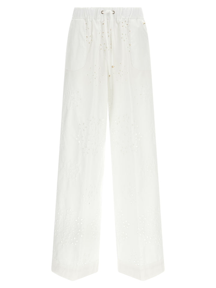 Herno Broderie Anglaise Pantaloni - Bianco | d1e71b8077738148ecd5b2c8ddeabba2807e4c09