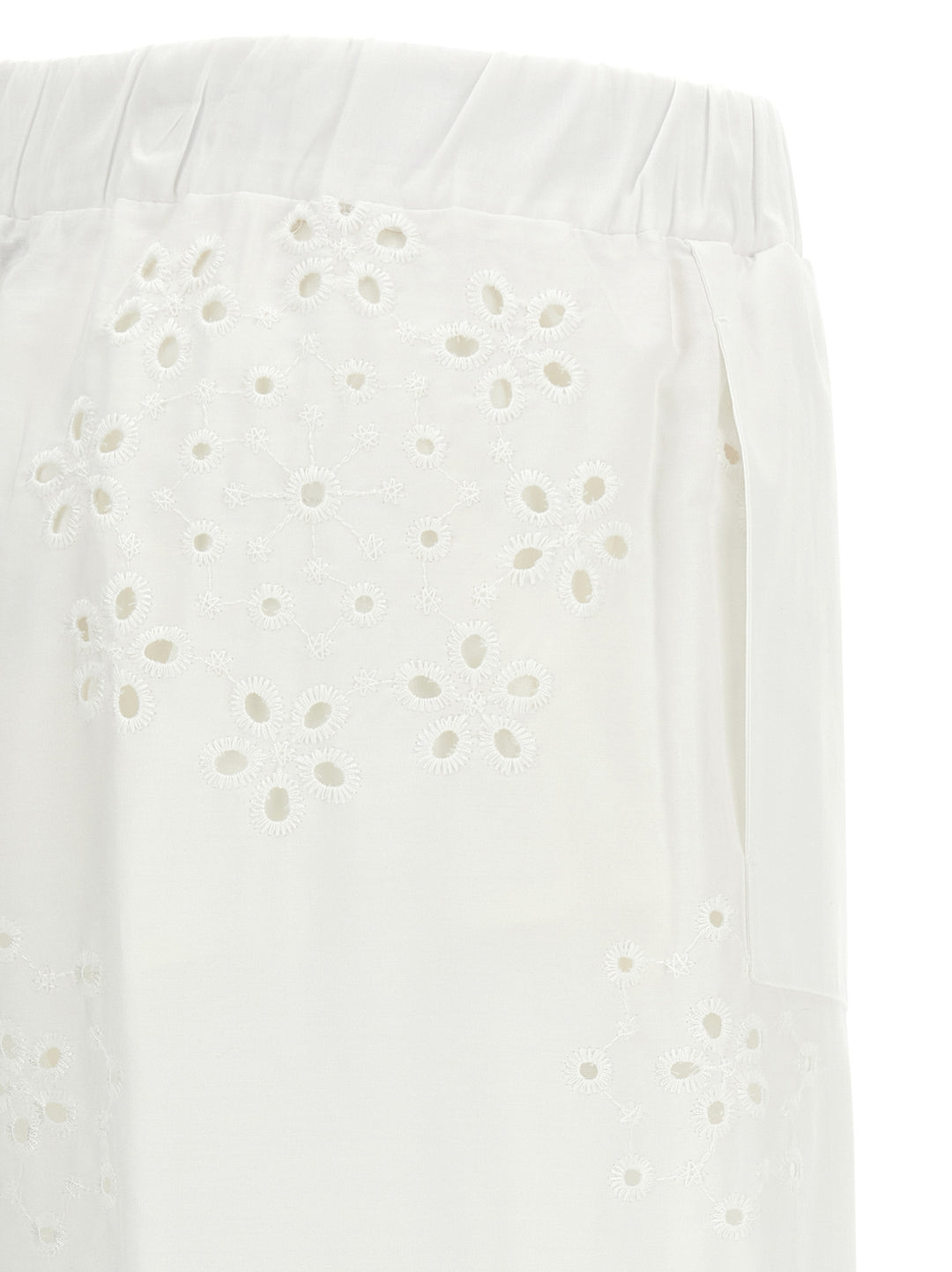 Herno Broderie Anglaise Pantaloni - Bianco | 1ff9fb770449195560ad4cad5c6b96640bc2b35b