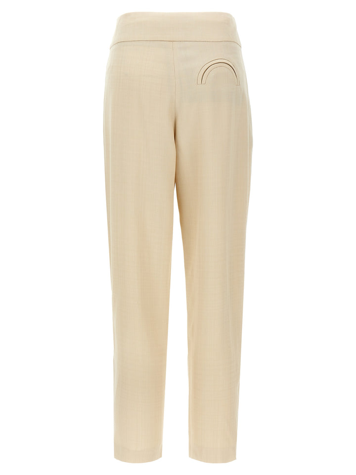 Blazé Milano Sheena Basque Pantaloni - Beige | 69158ca7644a171a62c794bbb2ef6258e74a6068