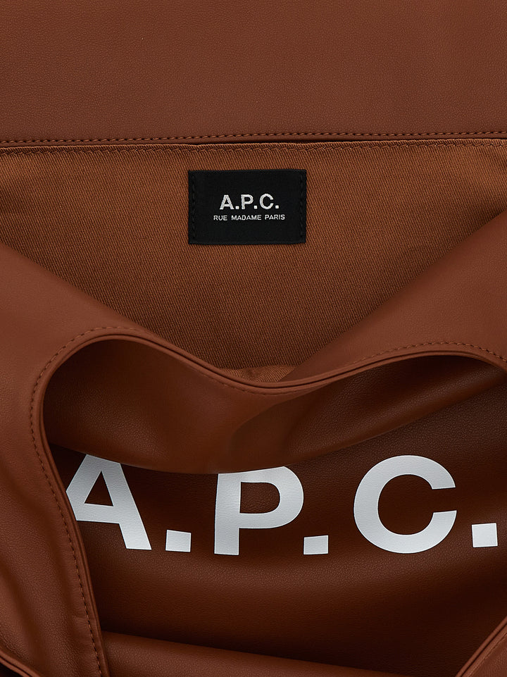 A.P.C. Ninon Tote - Marrone | f415f808402fcf6bd98b3596193d66b6337fc32b