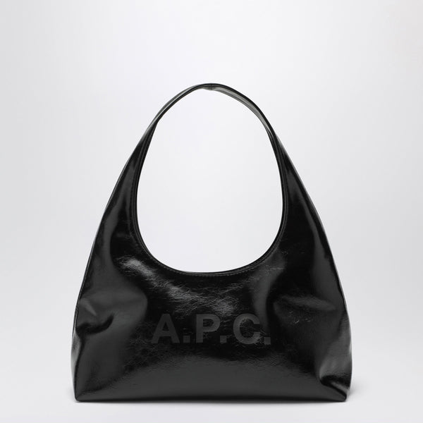 Baby Ninon Borsa a Spalla Nera Effetto Pelle