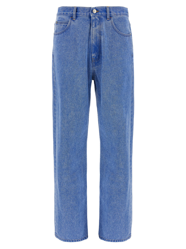 Marni Bleached Coated Jeans - Blu | 7648fc6e58900b96ef1e5705432b0ca0c23456cb