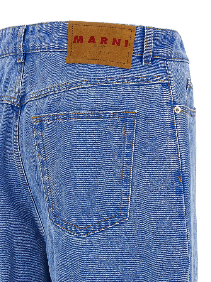 Marni Pleat Jeans - Blu | 4ba4bff78c9990b95530326895c8e3664fb538b3