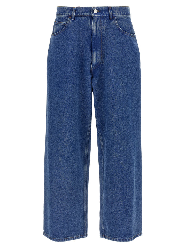 Marni Patch Jeans - Blu | d87ae0df2e96ace7f4395234691d8f009e7ab3c7