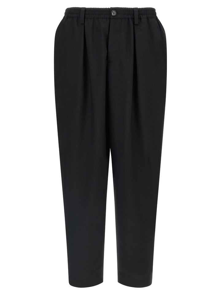 Marni Cropped Pantaloni - Nero | b00d3362f77994fce14a30be83e654db0427a4b8