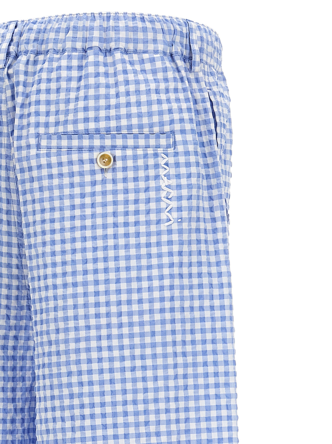 Marni Vichy Bermuda Shorts Bermuda e Short - Celeste | 23a5a50281442f7823945d7e9ed33c18d1b563a2