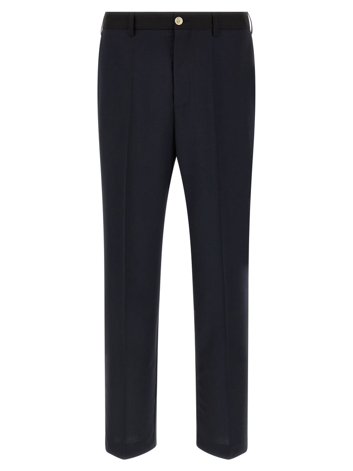 Marni Tropical Wool Pantaloni - Blu | 95f0f25b94f74eeff336ac4bac0a2dd8c185ddc7