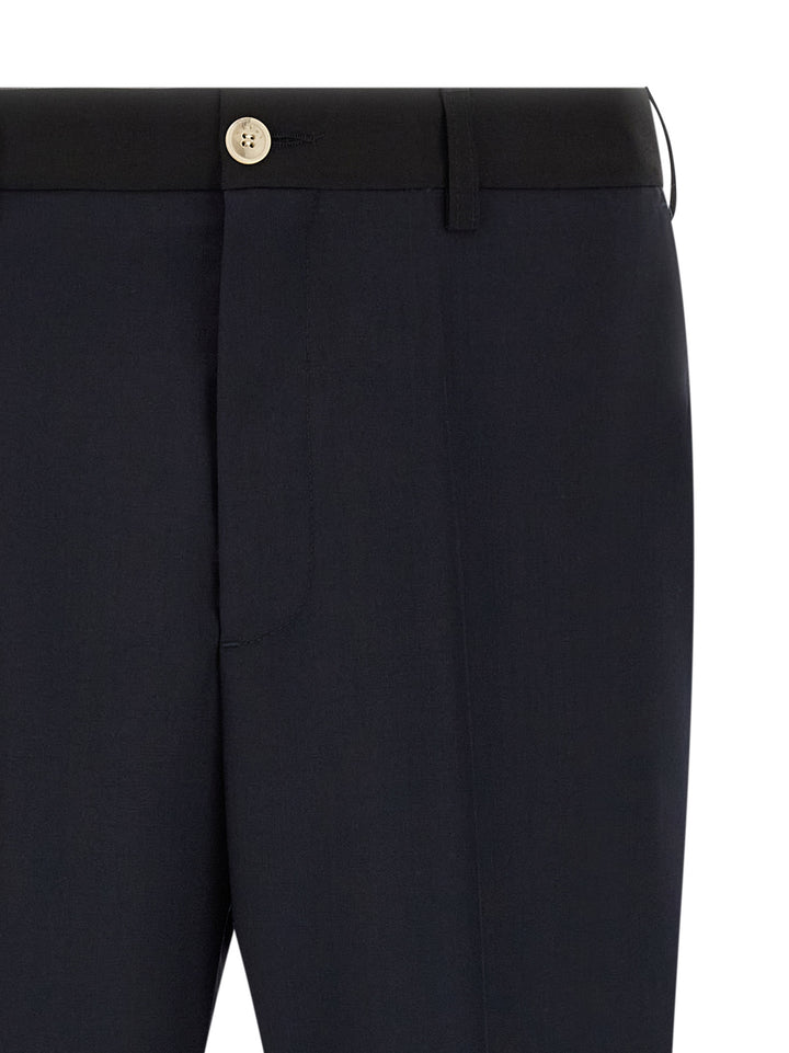 Marni Tropical Wool Pantaloni - Blu | f29c6de5319f4d53c6223c6bbad42a2fb910d1a4