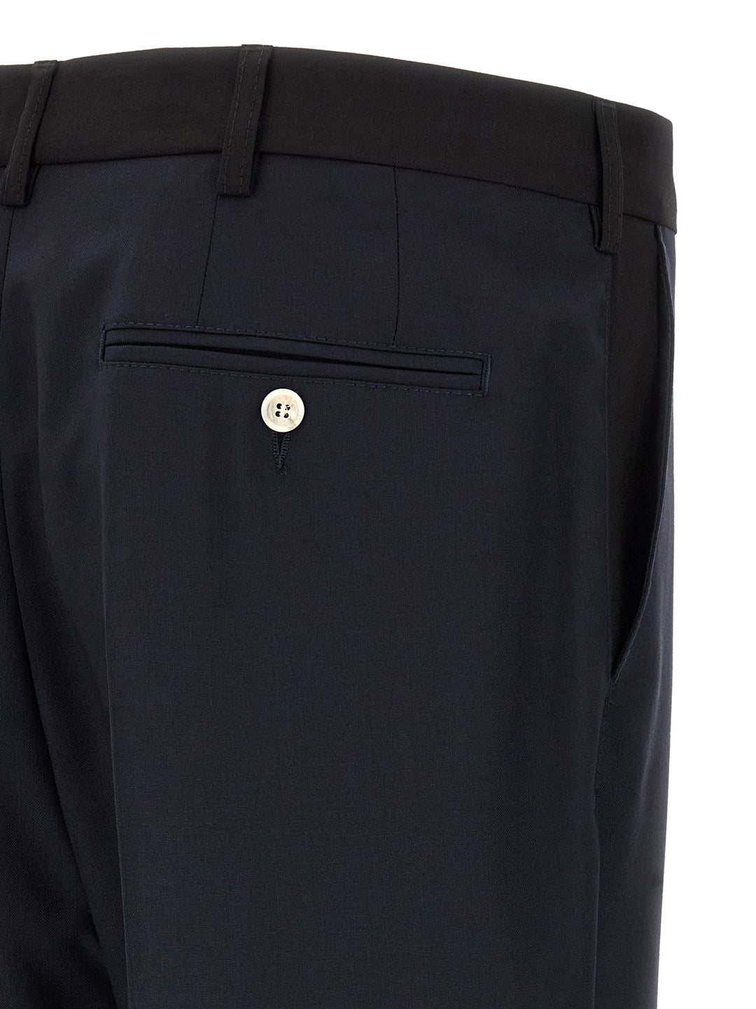 Marni Tropical Wool Pantaloni - Blu | be6cd7819b56ad3a4124fb9a7723f959cb2f4356