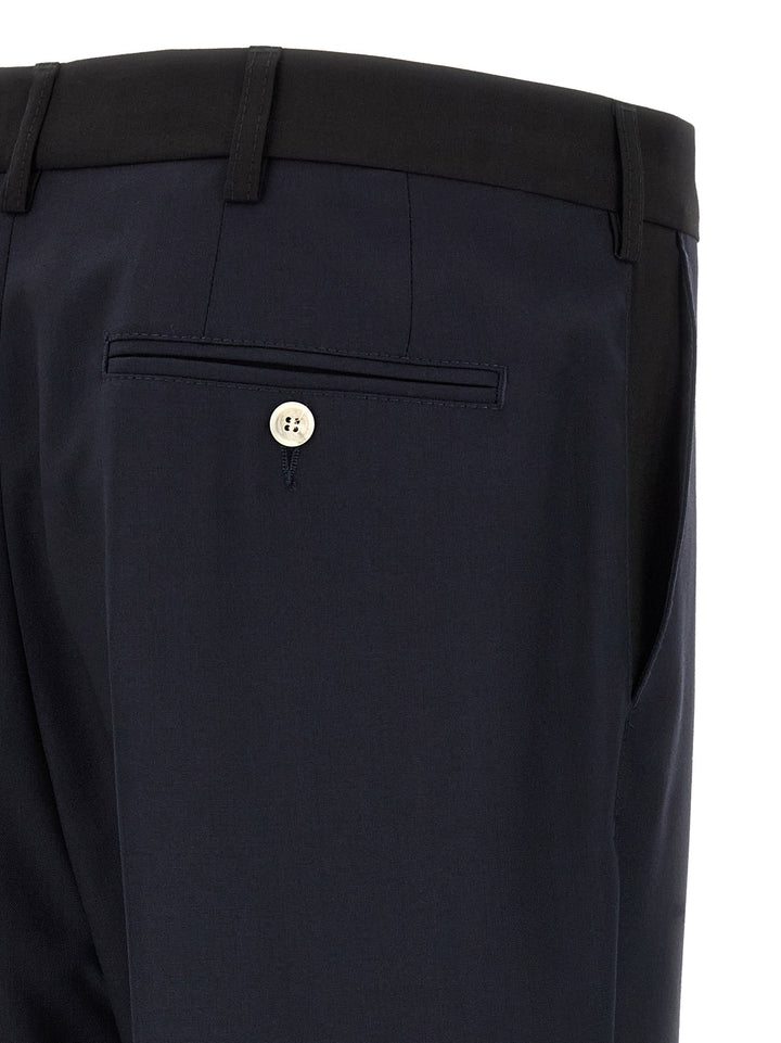 Marni Tropical Wool Pantaloni - Blu | be6cd7819b56ad3a4124fb9a7723f959cb2f4356