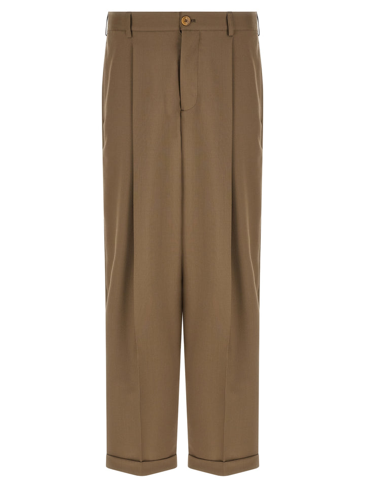 Marni Cool Wool Pantaloni - Beige | 4fb97365789927a994d767a0199dca499f04a542