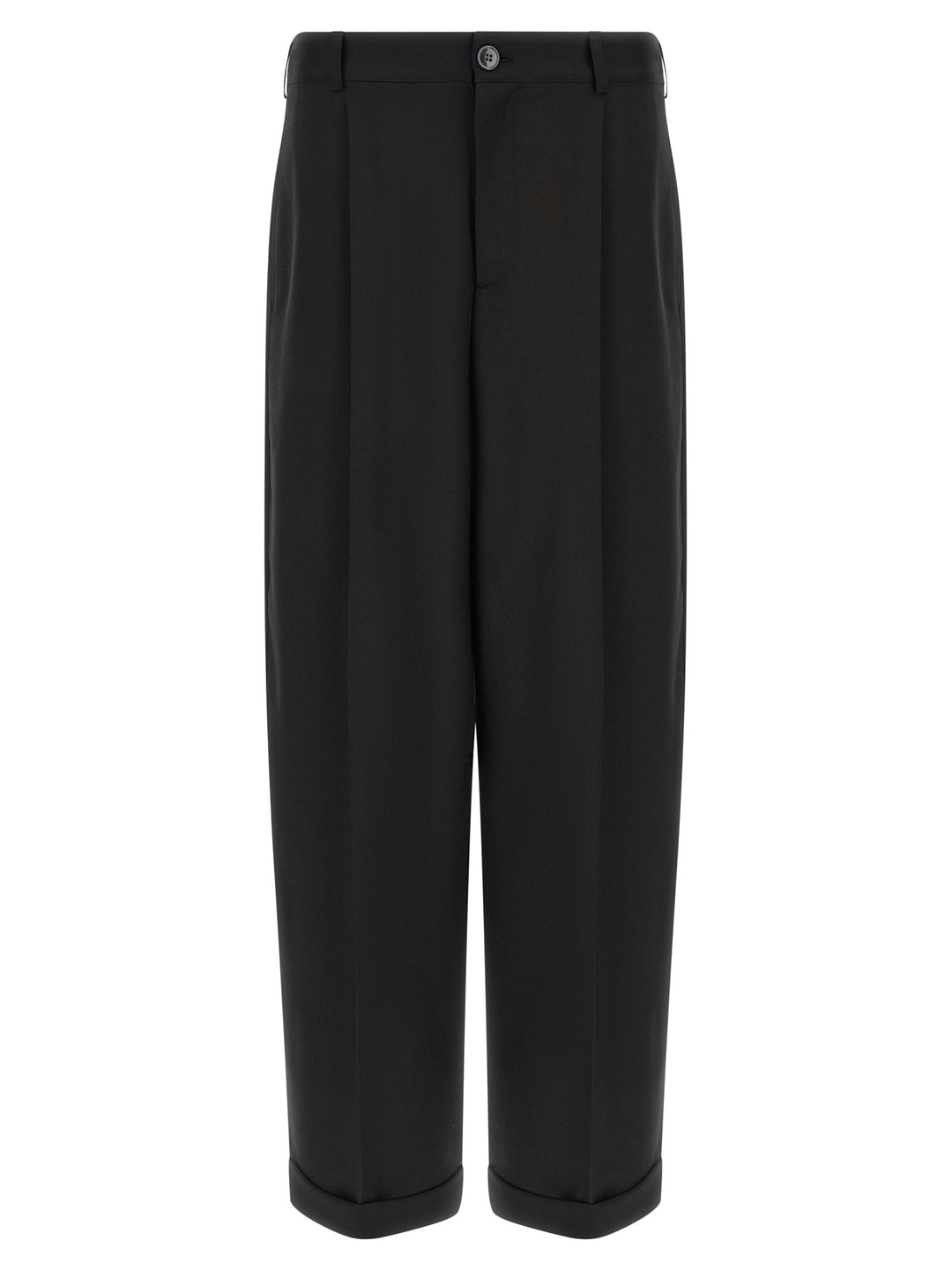 Marni Cool Wool Pantaloni - Nero | bd218c345634054da79ab2d37f3b3140604fe600