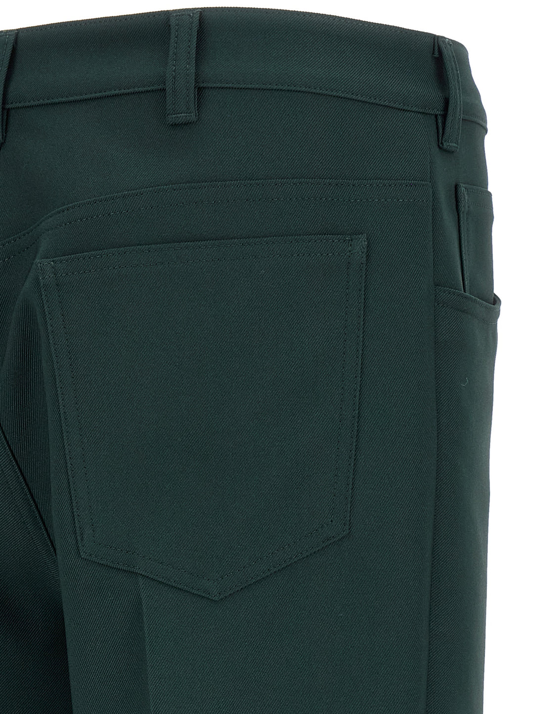 Marni Technical Twill Pantaloni - Verde | 7baca51af49aa94e7245d712a60f24284bdf0328