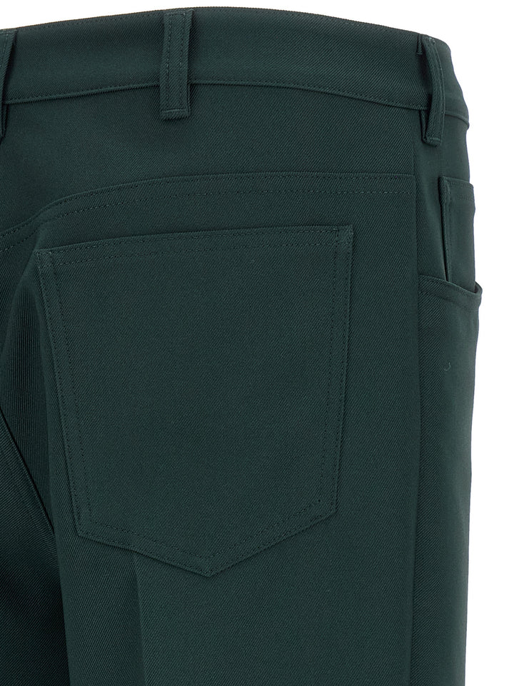 Marni Technical Twill Pantaloni - Verde | 7baca51af49aa94e7245d712a60f24284bdf0328