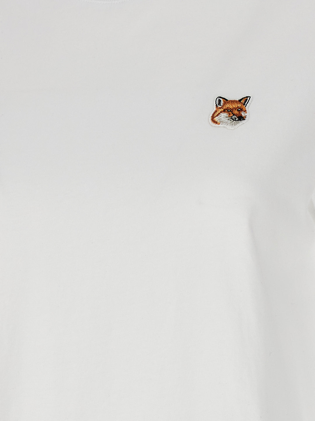 Maison Kitsune Fox Head T shirt - Bianco | 21a9ae5b710faa34dfbdc4df6e338b3cb94a4184