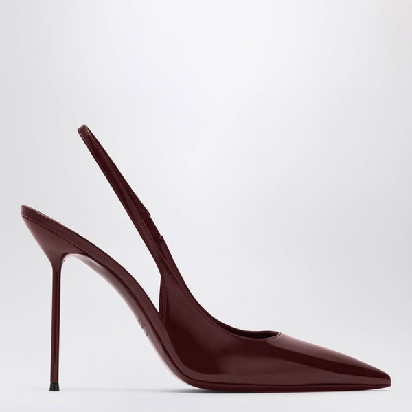 Lidia Slingback Pumps In Cherry Patent Leather