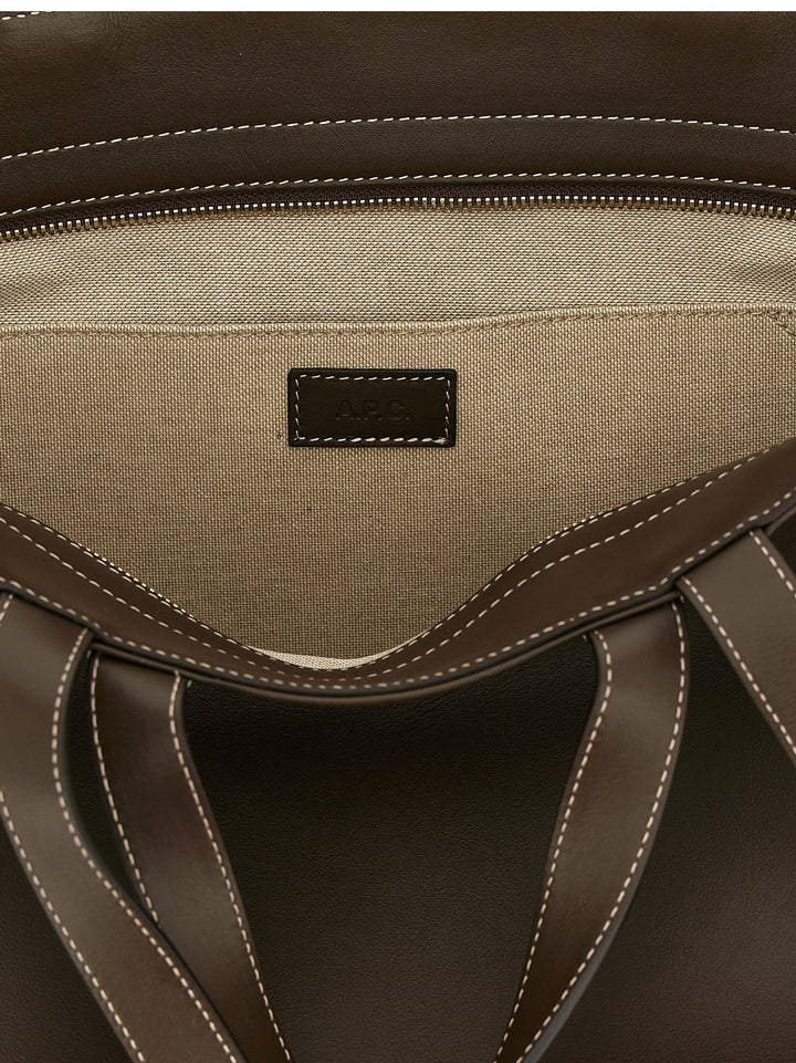 A.P.C. Le Drummer Tote - Marrone | 082da5513a7e679fe1f01a40336a337130d4b54a