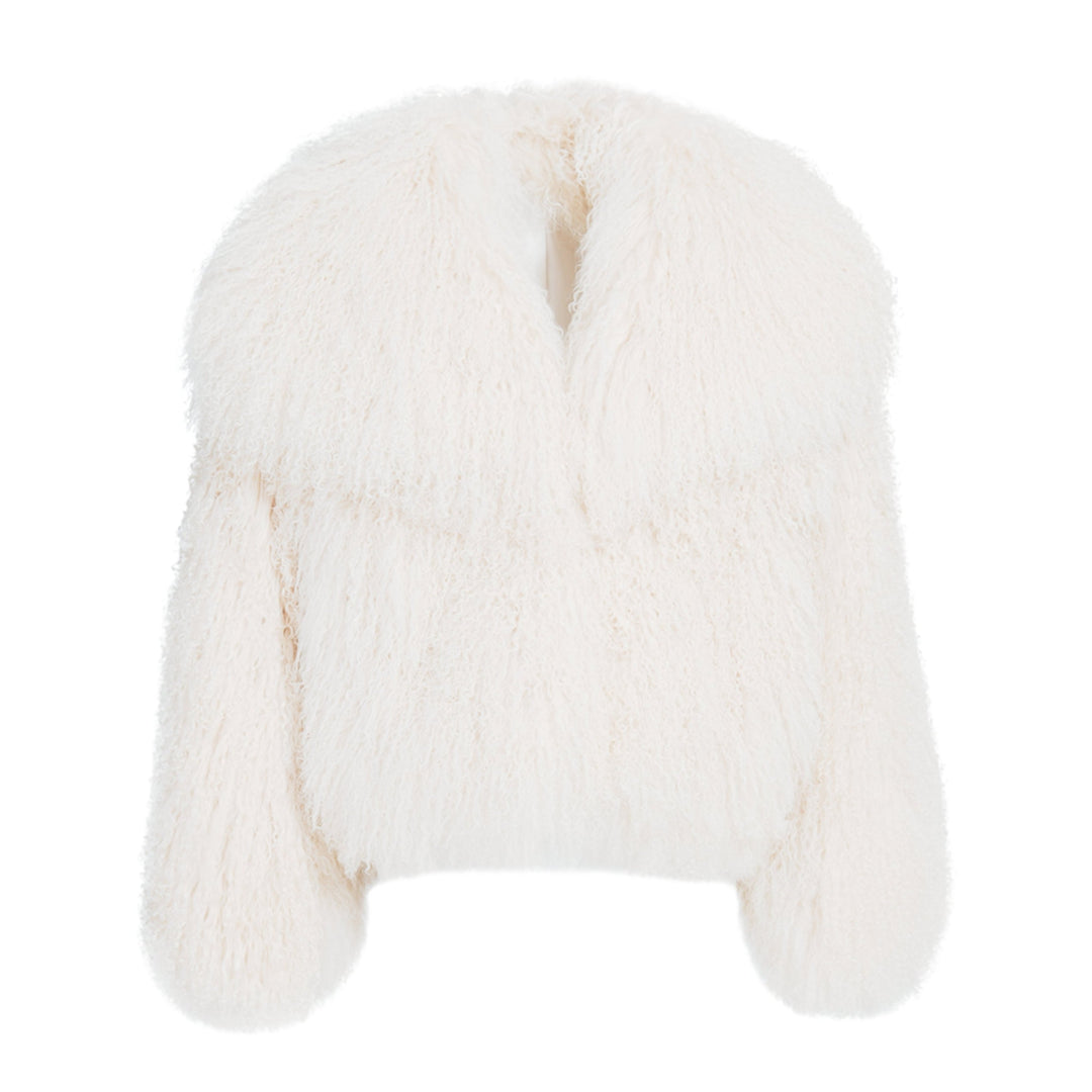 Cappotto Loyenne Bianco in Mongolia