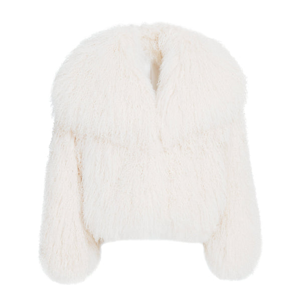 Cappotto Loyenne Bianco in Mongolia