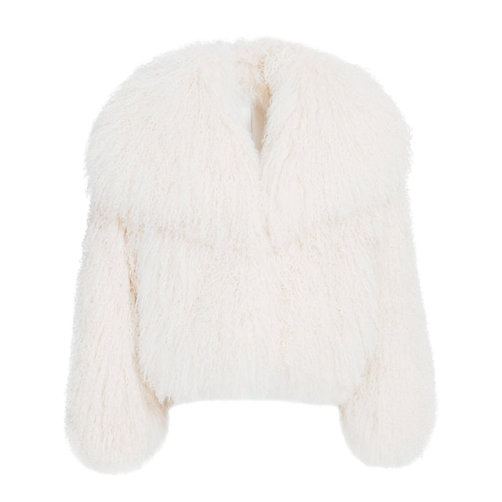 Cappotto Loyenne Bianco in Mongolia