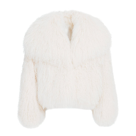 Cappotto Loyenne Bianco in Mongolia