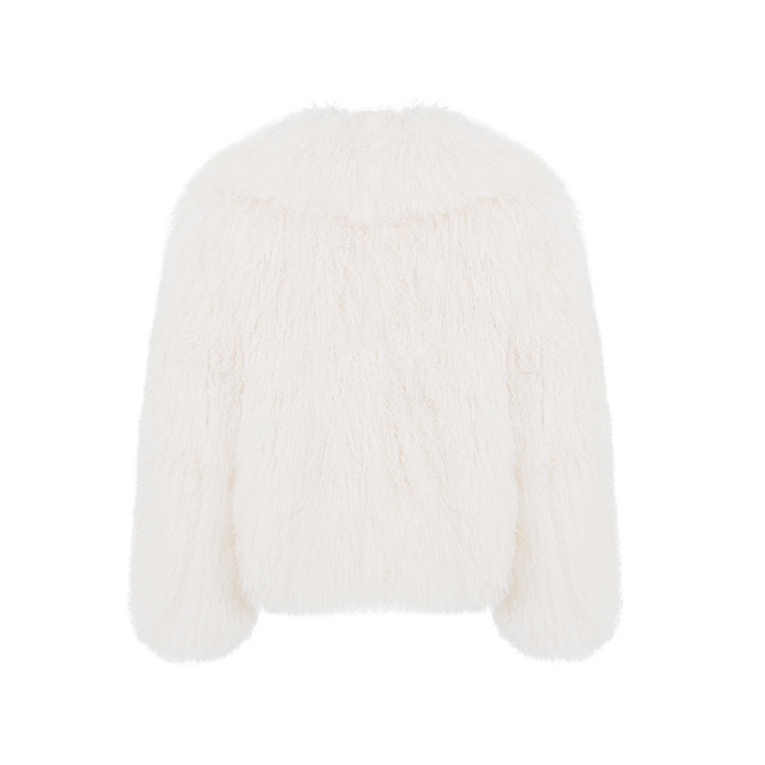 Cappotto Loyenne Bianco in Mongolia