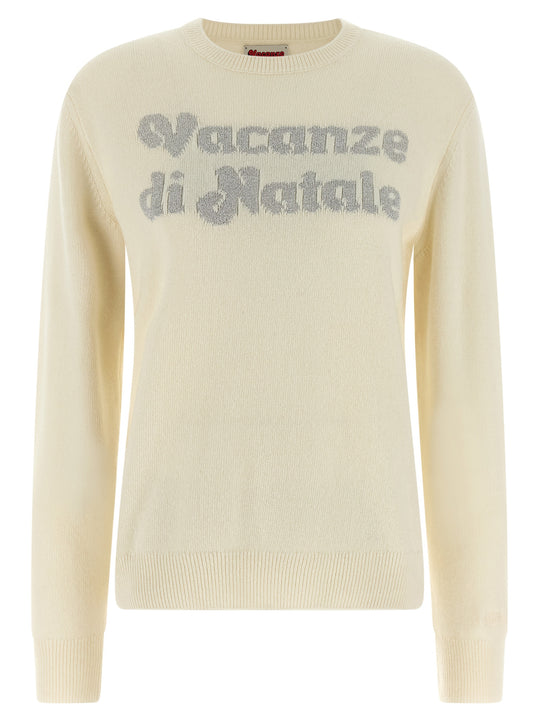 New Queen-Vacanze Di Natale Maglioni Bianco