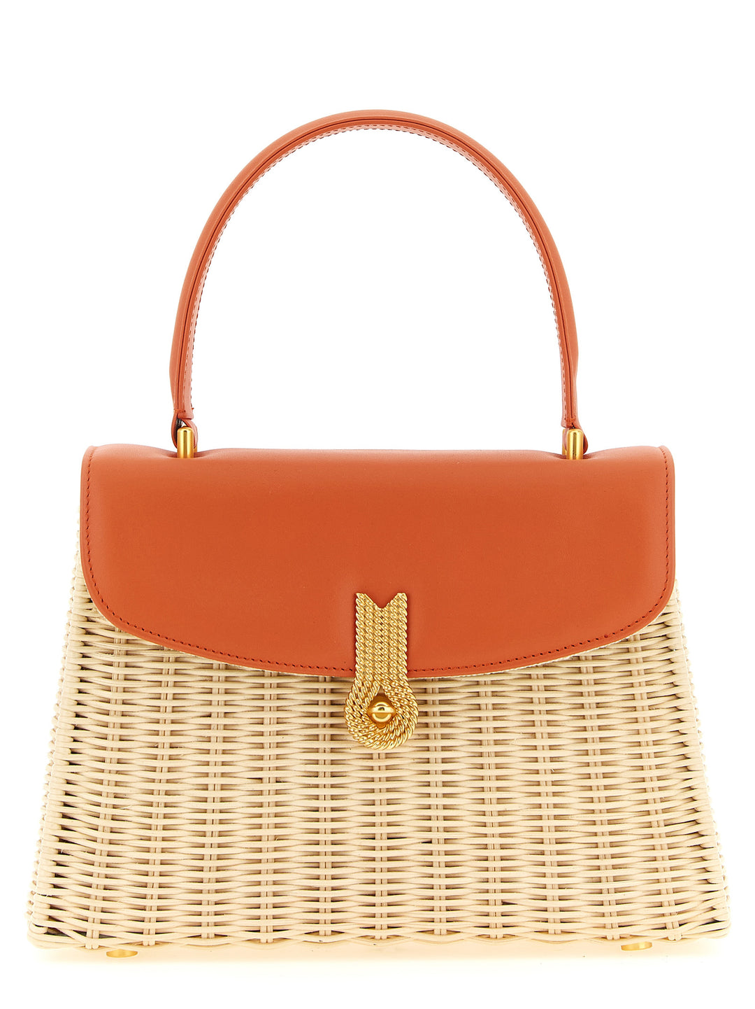 Daniele Amato Queen Rattan Borse a Mano - Arancione | b01b7ae7d284f4aaf77c0effbccd867d6586b73b