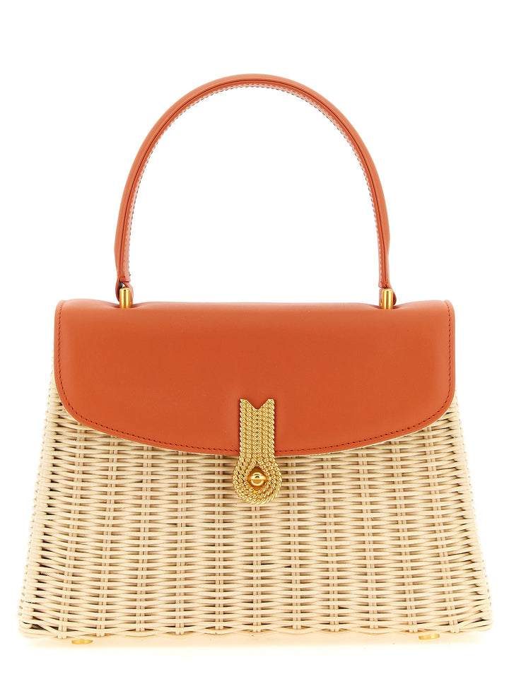 Daniele Amato Queen Rattan Borse a Mano - Arancione | b01b7ae7d284f4aaf77c0effbccd867d6586b73b